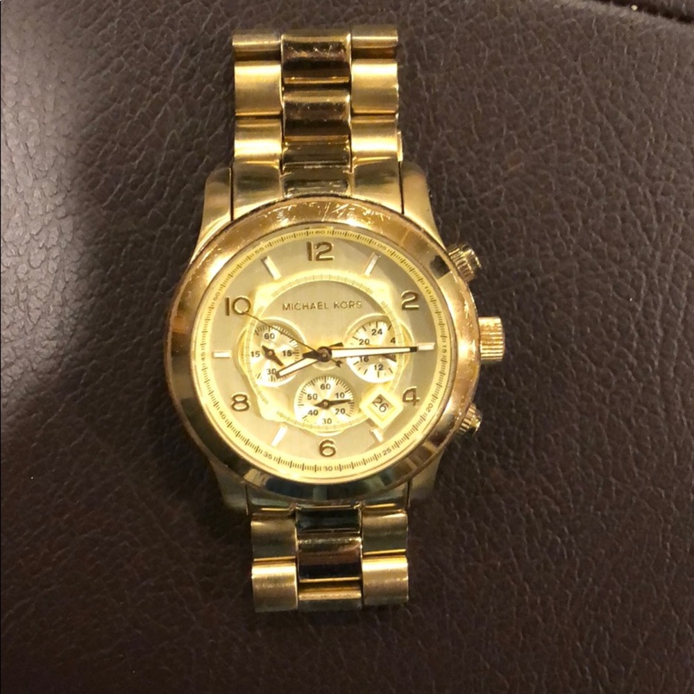 Michael Kors Oversized Gold Watch